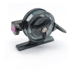 Ice Fishing Reel Winter Fishing Reel With Force-relieving Small Plastic (Option: Black45small wheel)