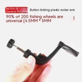 Metal Fishing Wheel Foldable Handle Rocker Arm (Option: 200 Type Fishing Wheel Crank)