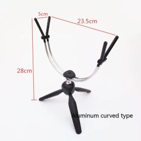 Ice Fishing Bracket Foldable Double-headed Fishing Gear Fishing Tackle (Option: Aluminum Bend)