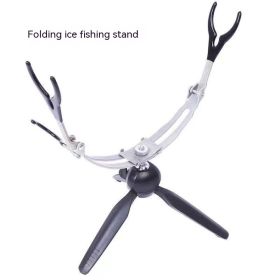 Ice Fishing Bracket Foldable Double-headed Fishing Gear Fishing Tackle (Option: Folding Ice Fishing Bracket)