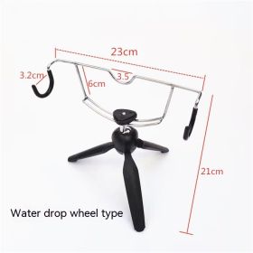 Ice Fishing Bracket Foldable Double-headed Fishing Gear Fishing Tackle (Option: Drip Wheel)